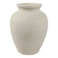 thumbnail image 5 of Decorative Terracotta Vase for Living Room Decor - Stylish Home Decor Accent for Bedroom, Office Spaces, or Table Centerpiece - Casual Flower Vase for Hallway Styling or House Decor - 11", Ivory, 5 of 12