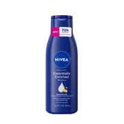 NIVEA Essentially Enriched Body Lotion for Dry Skin with Hyaluronic Acid and Almond Oil, 2.5 fl oz