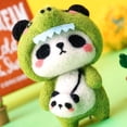 thumbnail image 3 of Needle Felting Kit DIY Handmade Wool Pedant Materials Cartoon Panda Shape for Beginners, 3 of 5