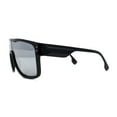 thumbnail image 3 of Mens Oversize Robotic Shield Sport Mirror Lens Sunglasses Black Silver Mirror, 3 of 4