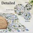 thumbnail image 3 of Blue Yellow Spring Floral King Pillow Covers, Summer Elegant PlantsGreen Soft Breathable Throw Pillow Cases with Invisible Zipper, Decorative Pillowcase Pillows Protectors for Sofa Bed Couch 20"x36", 3 of 9