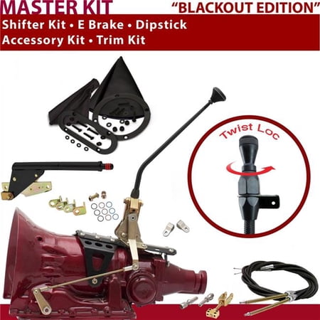 American Shifter AOD Shifter Kit 12 in. E Brake Cable Clevis Trim Kit Dipstick for CD510