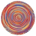 thumbnail image 5 of MeyJey 15" Braid Round Placemat Set of 6, Large Cotton Woven Non-Slip Placemat Set of 6 Heat Resistant Placemat 6 Piece, Rainbow, 5 of 11
