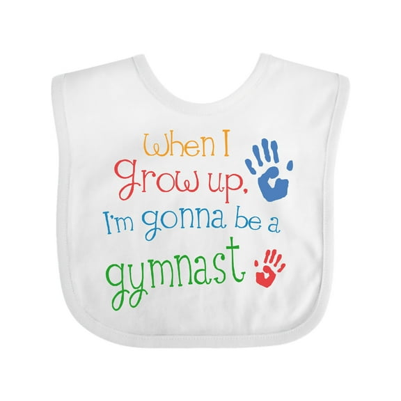 Inktastic Gymnast Future Boys or Girls Baby Bib
