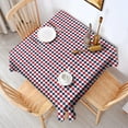 thumbnail image 2 of Christmas Square Tablecloth 42x42 Inch – Waterproof Polyester Printed Table Cover, Wrinkle Resistant & Washable for Kitchen Dining Picnic Party Decor, Single-v4-15, White, 2 of 6