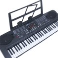 thumbnail image 5 of Manufacturer-Direct 61-Key Electronic Keyboard for Kids 4-6: Multi-Sound Children's Musical Toy with Microphone & Steel Piano Features, Export-Grade Learning Instrument (Black MQ-6160 + USB Cable), 5 of 5
