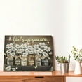 thumbnail image 4 of Vintage Wall Art Butterfly Daisy Canvas Prints Christian Wall Art Scripture Picture God Says You Are Wall Decor For Living Room Bedroom Bathroom Office Framed Home Decorations Ready To Hang 12x16 Inch, 4 of 6