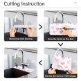 thumbnail image 5 of Yayeee Faucet Mat for Kitchen Sink 14.7" Diatomite Long Splash Guard Pad, Geometric Love, 5 of 7
