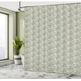thumbnail image 4 of Ambesonne Tropical Shower Curtain, Palm Leaves Digital Art, 69"Wx84"L, Sage Green and White, 4 of 4