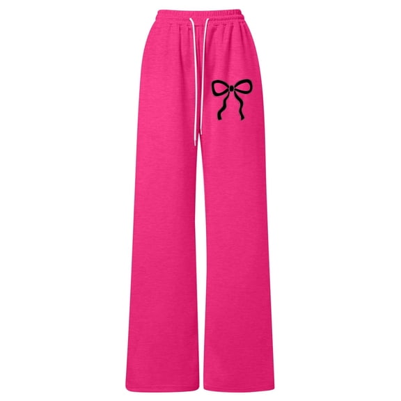 Shadoumai Girls Sweatpants Wide Leg Drawstring Baggy Pants Straight Leg Athletic Trousers with Pockets Size 5-14