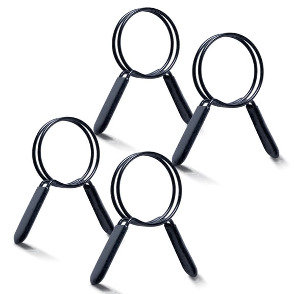 POWERTEC 4PK 2-1/2 Inch Double Loop Hose Clamps for Dust Collection Hose and Dryer Vent Hose, Quick Release Spring Clamps for Dust Collector and Dust Collection Fittings (70390-P2N)