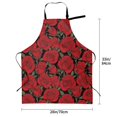 thumbnail image 5 of Uemuo Rose Flowers Pattern Waterproof Apron Adjustable Dishwasher Apron- Apron for Women Men Heavy Duty Work Apron for Dishwashing Chemical Lab, 5 of 9