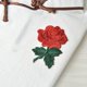 thumbnail image 3 of Parche de flor roja para coser/planchar, apliques bordados, parches artesanales para ropa, mochilas, sombreros, vaqueros, chaquetas, 2 uds., 3 of 5