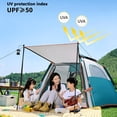 thumbnail image 6 of WFYL 3-4 Person Tent for Camping, Camping Tent w/ Carry Bag, Wind Ropes & Stakes, Tent poles, Instant Tent for Outdoor, Hiking, Traveling, Green, 6 of 7