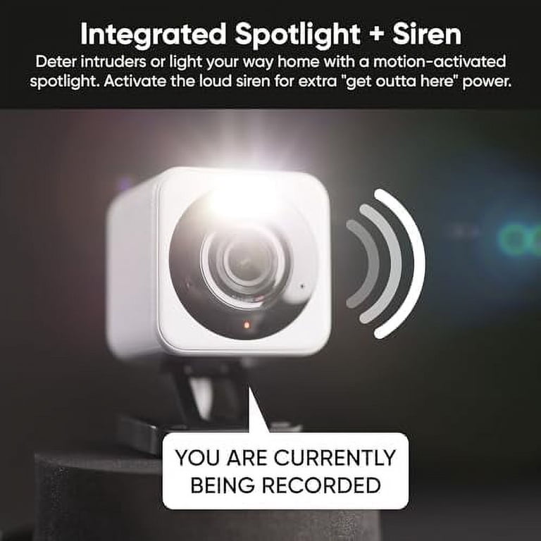 【人気商品】Wyze Cam v4 防犯カメラ ホワイト 2K HD Wi-Fi Wyze Cam V4 2.5K QHD Smart Home WiFi Security Camera Indoor