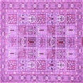 thumbnail image 1 of Ahgly Company Indoor Square Persian Purple Traditional Area Rugs, 4' Square, 1 of 4