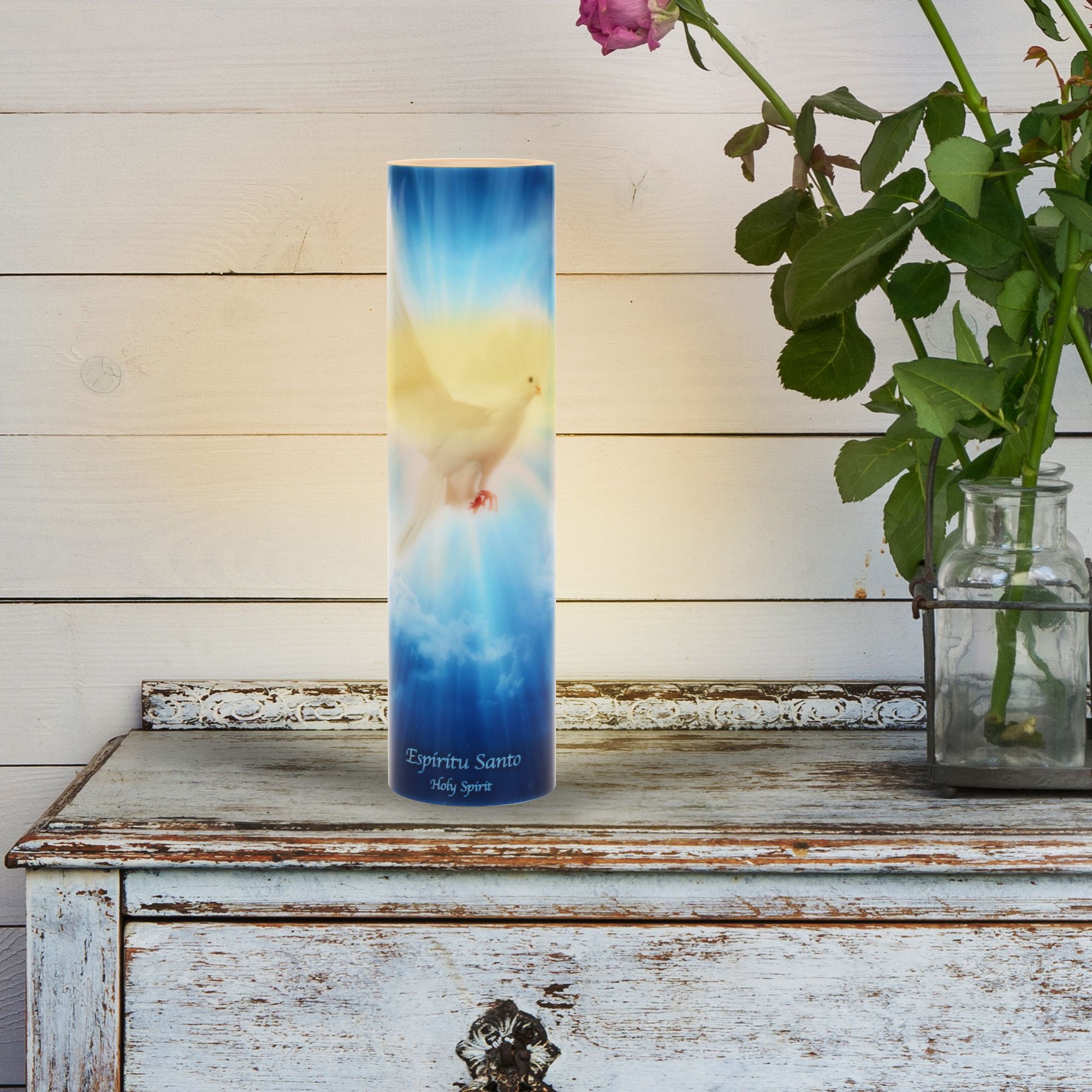 The Saints Collection LED Holy Spirit Candle