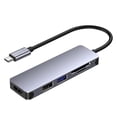 thumbnail image 2 of Estación de acoplamiento USB adaptador 4K, puerto 4K a 30 Hz, con lector de tarjetas TF, adaptador USB C a Hub USB Sunnimix Estación de acoplamiento USB C, 2 of 8