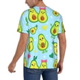 thumbnail image 2 of KLL Cartoon Avocado for Men's Baseball Shirts,Short Sleeve Casual Shirts Button Down Shirt for Men Beach Summer Wedding Shirt-XX-Large, 2 of 7