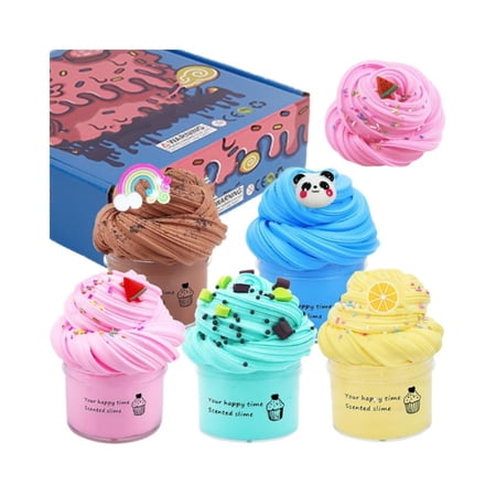 Stress Relief Toy Fashion Creative Slime Pinch Clay Set Your Happy Time Scented Slime Soft TPR with Stretchy Scented Texture Perfect for Sensory Play and DIY Gift