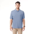 thumbnail image 5 of Zfeel Luxe Touch Polos for Men, 100% Cotton Short Sleeve Collared Polo Shirt, Washed Denim, 2XL, 5 of 5