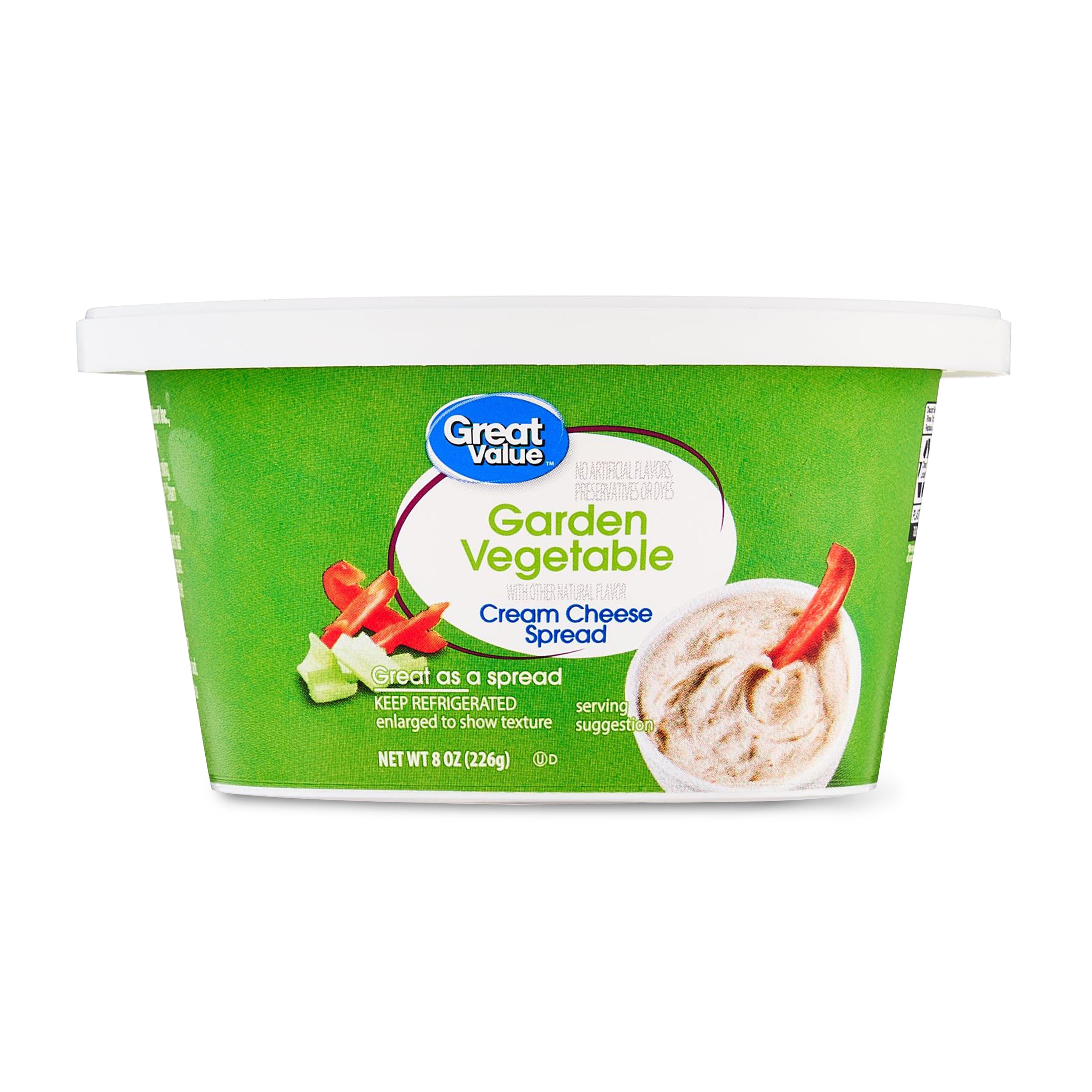 Great Value Garden Vegetable Cream Cheese Spread, 8 oz