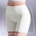 thumbnail image 7 of Shrysg Women's High Waist Seamless Tummy Control Shorts Lightweight Sleepwear for Daily Wear Yoga White, 7 of 7
