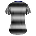 thumbnail image 3 of Tshirt Women Women Fashion Printed Short Sleeve V Neck Pattern Tops Pocket Working T-shirts, 3 of 3