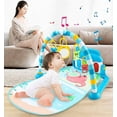 thumbnail image 3 of Steadline Baby Activity Gym with Musical Piano Mat - Interactive Playmat for Infant Development, Soft Crawling Pad with Hanging Toys for Motor Skills, Safe Floor Play Center for Newborns 0-3 Years, 3 of 4