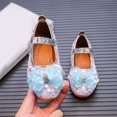 thumbnail image 5 of Otqutp Holiday Baby Girls Footwear Fashion Autumn Girls Casual Shoes Flat Lightweight Sequins Bow Cute Shiny Dress Shoes 1-6 Years, 5 of 8