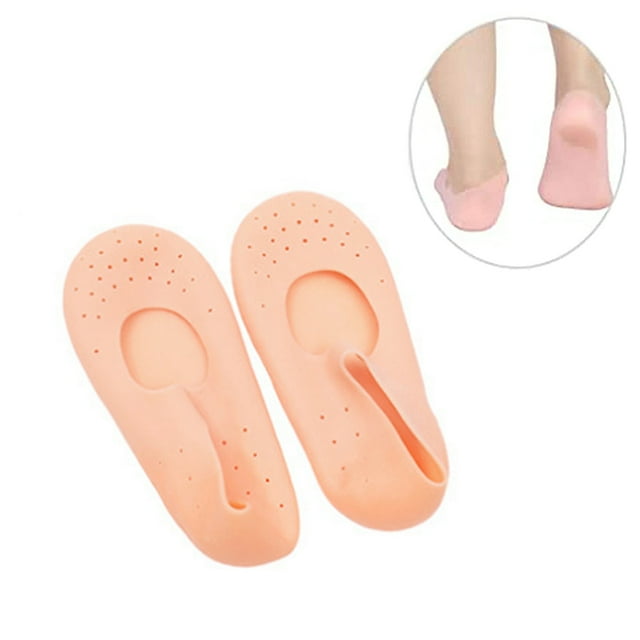 Calcetines protectores de talón de silicona hidratante: Prevenir la piel seca y agrietada