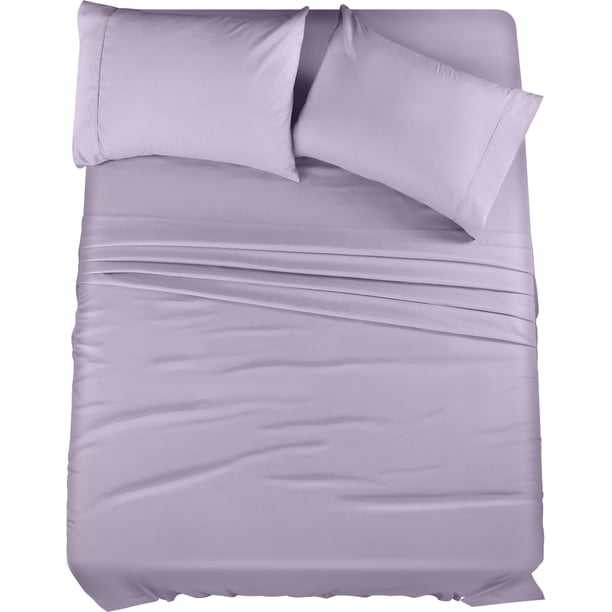 Juego de sábanas Utopia Bedding de microfibra totalmente cepillada, color lavanda