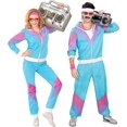 thumbnail image 1 of 80s Tracksuit Jacket And Pants Chav Suit Retro Style Party Carnival - _y zhangyuxiang LED, 1 of 2