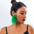 thumbnail image 1 of Style Party Short chocker Sweet Cool Feather Collar Ribbon Niche Performance Necklace, 1 of 6
