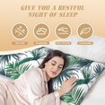 thumbnail image 3 of Body Pillow Cover - Soft Body Pillow Pillowcase, Palm tree_Green Breathable Long Body Pillow Case Cover with Invisible Zipper 20x60in, 3 of 5