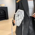 thumbnail image 4 of Jiibva Gothic Pu Leather Bag Coffin Shape Crossbody Bag Halloween Cell Phone Purses Punk Shoulder Bag Handbags for Female, 4 of 7