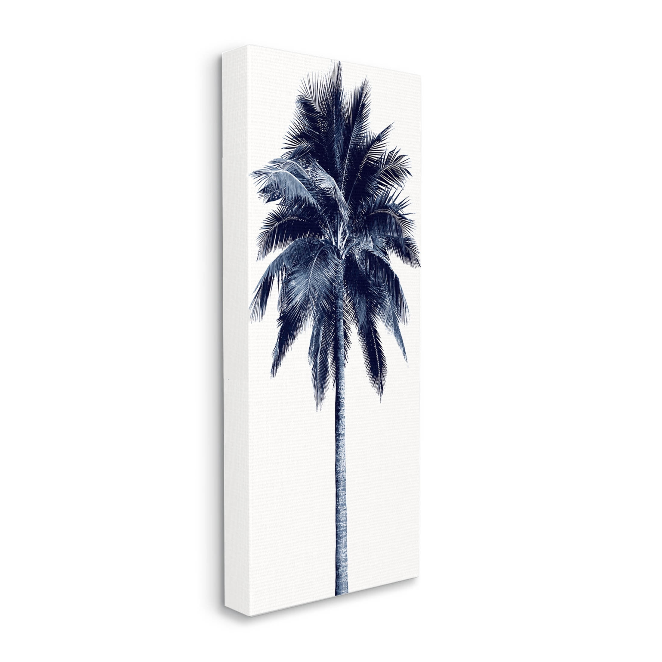 Modern Palm Tree Looming Botanical & Floral Graphic Art Gallery Wrapped Canvas Print Wall Art