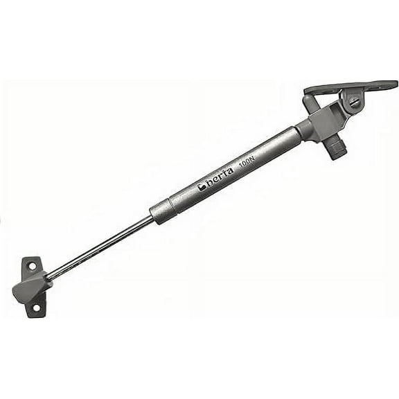 Berta (2 Piece, Silver) 10 inch 100N/22LB Hydraulic Soft Open and Soft Close Gas Springs, Cabinet Doors Lift Support, Gas Shocks, Lid Stay, Lid Support with Brackets and Installation Screws