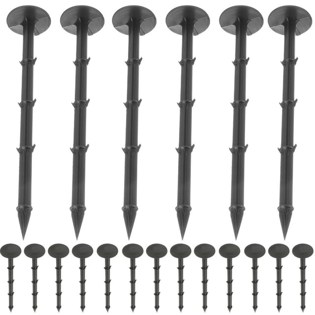 unbranded 20Ud Estacas Plásticas Para Jardinería Uso Exterior Profesional Para Fijar Mallas Y Césped