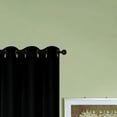 thumbnail image 2 of RT Designers Collection Kennedy Room Darkening Grommet Curtain Panel 54" x 84" Black, 2 of 2