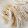 thumbnail image 2 of Soft Fluffy Faux Sheepskin Fur Area Rug, Home Decorative Indoor Floor Mat, Yellow, 2 x 6 Feet, 2 of 2