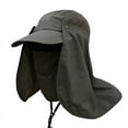 thumbnail image 4 of Femmes & Hommes Chapeau de Soleil Extérieur Protection UV Pêche Randonnée Casquettes avec Face Cou Rabat Couverture UPF 50+ Sportswear Accessoires, 4 of 6