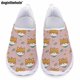 thumbnail image 1 of Zapatos planos informales de verano para mujer con diseño de estampado de cachorros de Doginthehole, zapatos de malla ligeros y transpirables para enfermería hospitalaria, 1 of 5