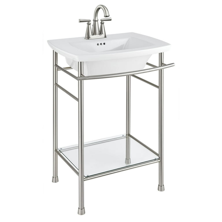 American Standard Edgemere 4 in. Pedestal Sink Basin in White American Standard Edgemere 4 in. Pedestal Sink Basin in White