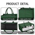 thumbnail image 4 of Large Capacity Tote Bag,Green Black Checkerboard Checkered Pattern Handbag Fashion Luxury Tote Bag,15.7"x13"x 5.1" Inches,Laptop Compatible, 4 of 6