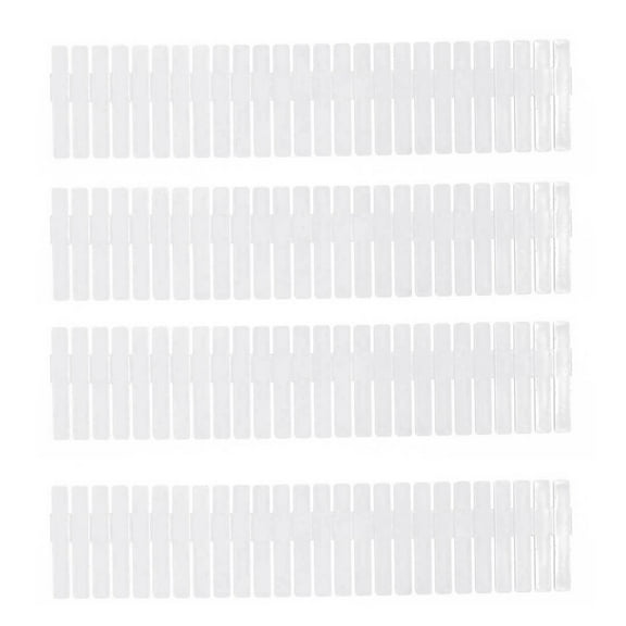 12PCS DIY Drawer Organizer Dividers for Dresser Storage Household Storage - 32.4x7cm (White)