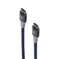 thumbnail image 1 of 360 Electrical - Habitat Series (4-Ft) USB-C to USB-C Braided Cable - Navy Blue (Used), 1 of 1