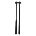 thumbnail image 3 of 2x Percussion Xylophone Mallets Drum Mallet, Multifunctional Musical Drumstick, 12'' Rubber Mallet Percussion for Meditation black, 3 of 8