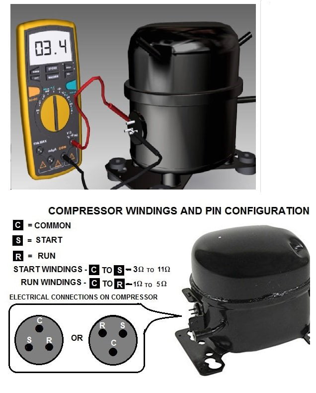 115 Volts FF10BK1 Compressor Overload Part# 513554420 Overload ESP EMBRACO 