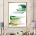 thumbnail image 2 of Blue Green and Pink Spots Clouds 16 in x 32 in Framed Painting Canvas Art Print, by Designart, 2 of 5